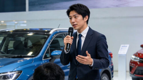 展示会MC・発表会の司会派遣サービス
